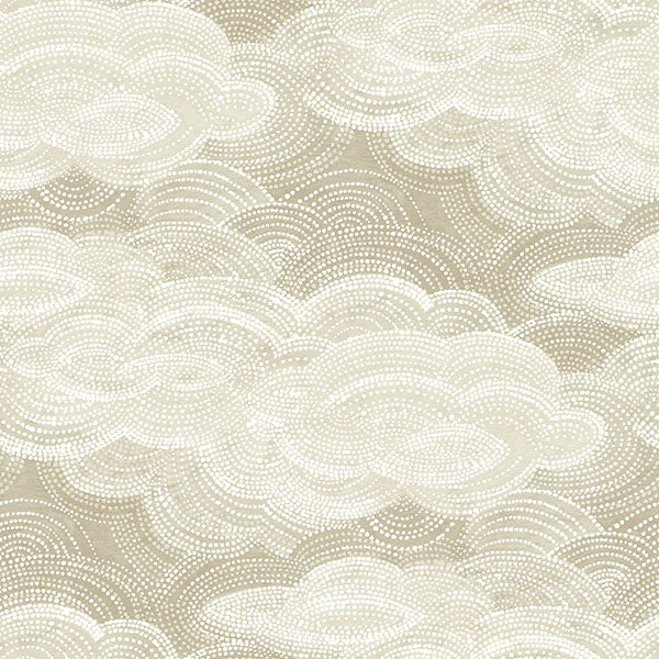 media image for Vision Pearl Stipple Clouds Wallpaper 27