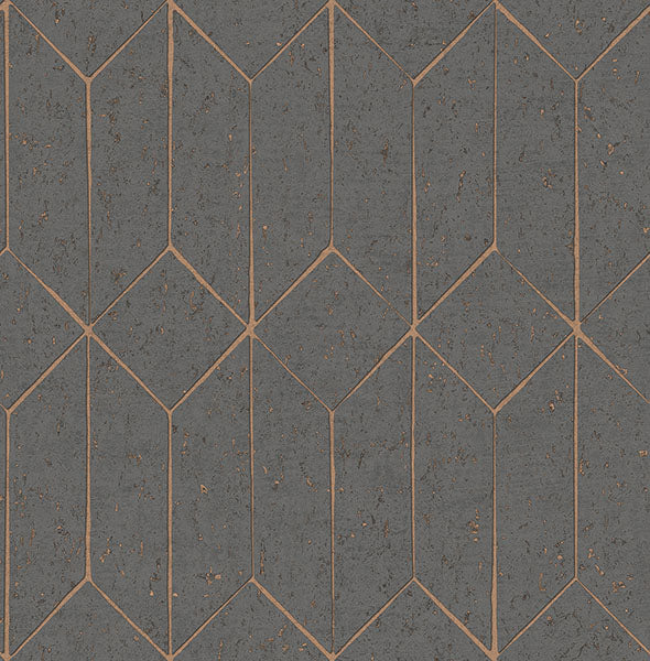 media image for Hayden Charcoal Concrete Trellis Wallpaper from Fusion Advantage Collection by Brewster 26