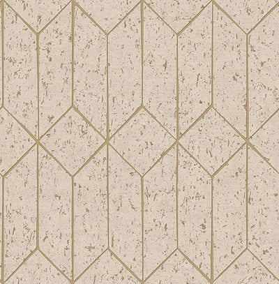 product image of sample hayden bone concrete trellis wallpaper from fusion advantage collection by brewster 1 544