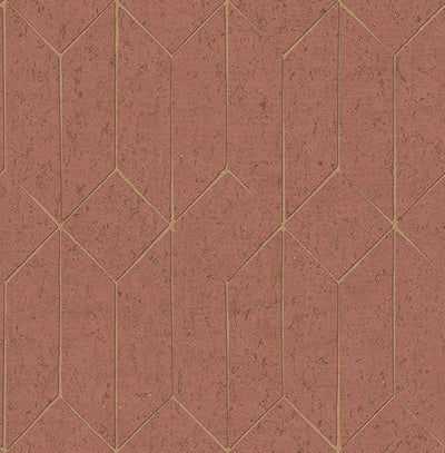 product image of Hayden Rasberry Concrete Trellis Wallpaper from Fusion Advantage Collection by Brewster 539