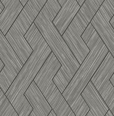 product image for Ember Grey Geometric Basketweave Wallpaper from Fusion Advantage Collection by Brewster 97