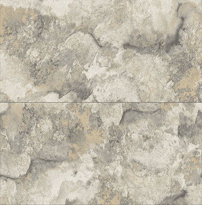 product image of Aria Light Grey Marbled Tile Wallpaper from Fusion Advantage Collection by Brewster 529