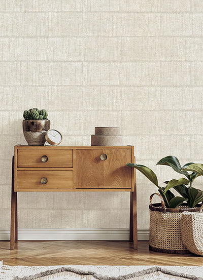 product image for Blake Bone Texture Stripe Wallpaper from Fusion Advantage Collection by Brewster 53