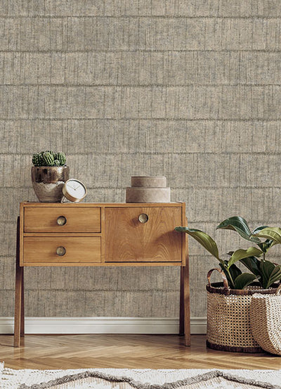 product image for Blake Light Grey Texture Stripe Wallpaper from Fusion Advantage Collection by Brewster 49