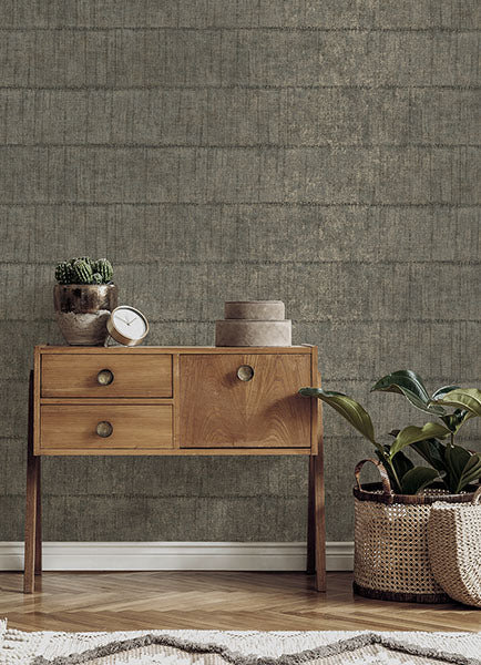 media image for Blake Dark Grey Texture Stripe Wallpaper from Fusion Advantage Collection by Brewster 240