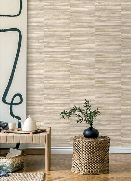 media image for Rowan Wheat Faux Grasscloth Wallpaper from Fusion Advantage Collection by Brewster 230