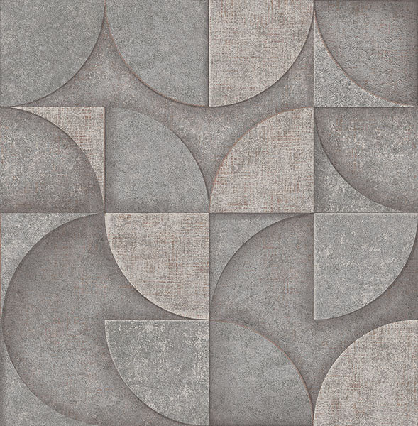 media image for Addison Grey Retro Geo Wallpaper from Fusion Advantage Collection by Brewster 248