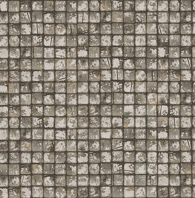 product image of Kingsley Grey Tiled Wallpaper from Fusion Advantage Collection by Brewster 581