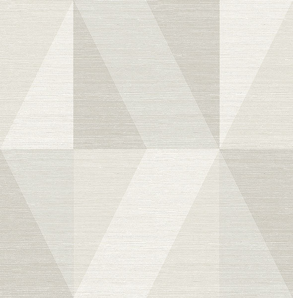 media image for Winslow Bone Geometric Faux Grasscloth Wallpaper 296