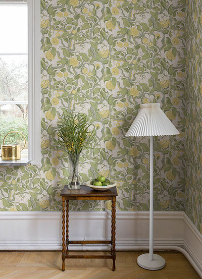 product image for Kort Yellow Fruit and Floral Wallpaper 64