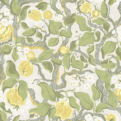 product image of Kort Yellow Fruit and Floral Wallpaper 53