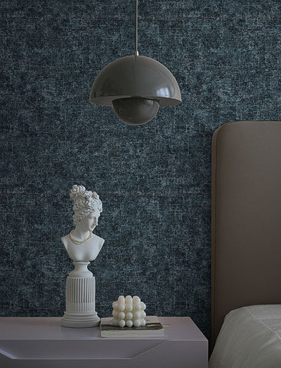 product image for Beloit Indigo Shimmer Linen Wallpaper 31