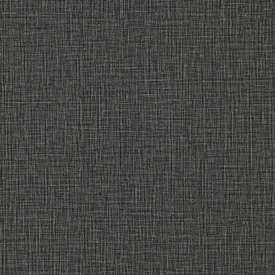 product image for Eagen Black Linen Weave Wallpaper 0