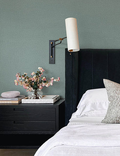 product image for Eagen Grey Linen Weave Wallpaper 62