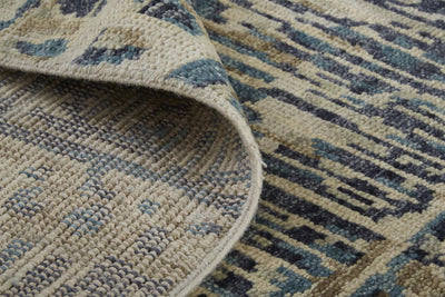 product image for Scottsdale Hand Knotted Blue and Beige Rug by BD Fine Roll Image 1 16