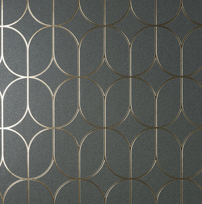 product image for Raye Charcoal Rosco Trellis Wallpaper 70