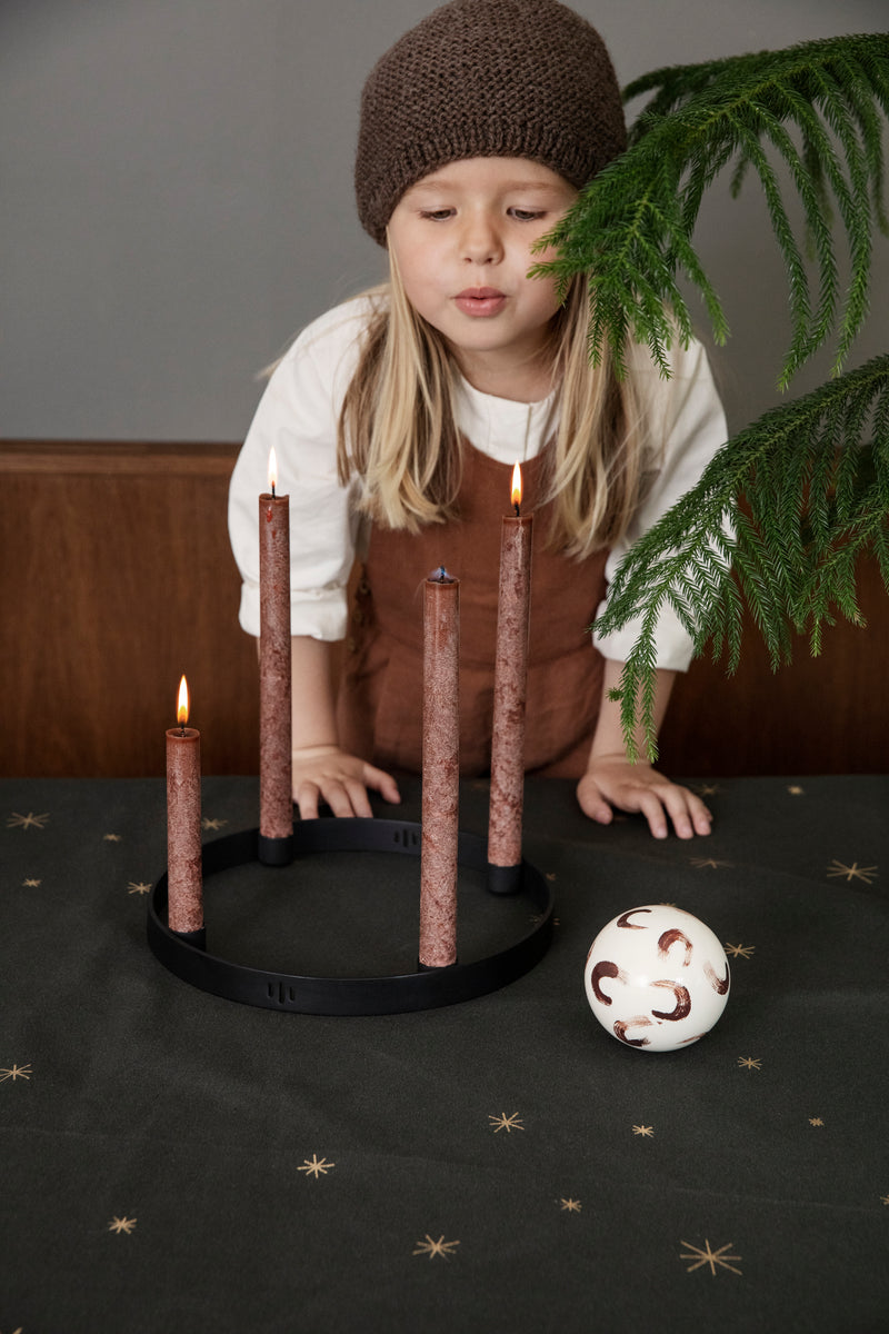 media image for Candle Holder Circle in Black Brass by Ferm Living 229