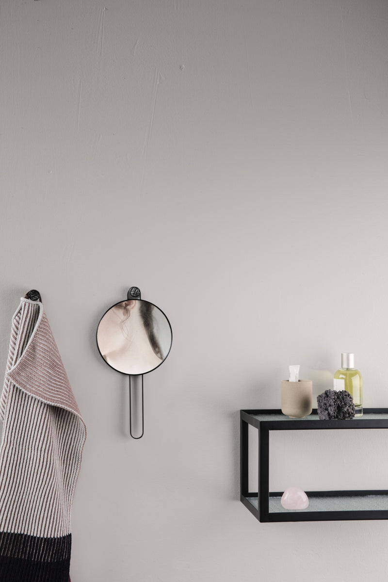 media image for Poise Hand Mirror in Black by Ferm Living 212