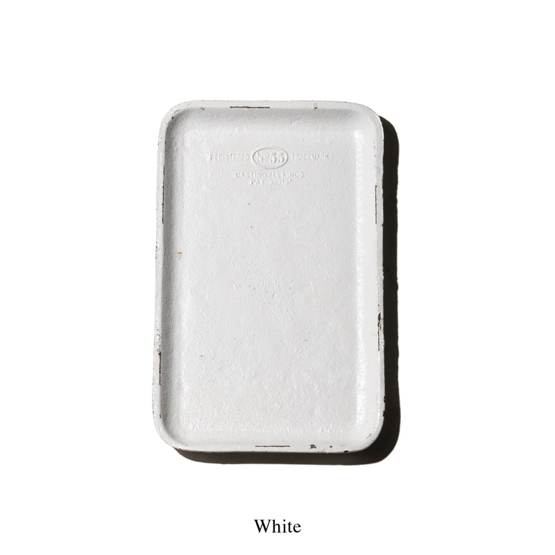 media image for cast iron tray white design by puebco 4 24