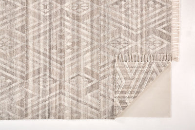 product image for Bray Flatweave Taupe and Ivory Rug by BD Fine Fold Image 1 74
