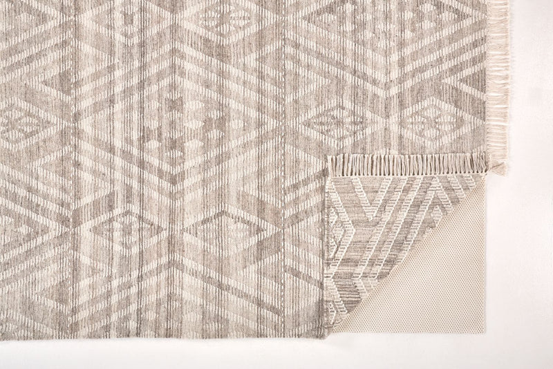 media image for Bray Flatweave Taupe and Ivory Rug by BD Fine Fold Image 1 299