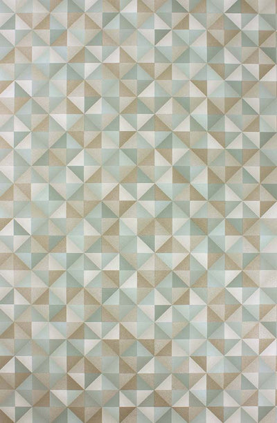 product image of Sample Zirconia Wallpaper in green tones and copper from the Belvoir Collection by Osborne & Little 594