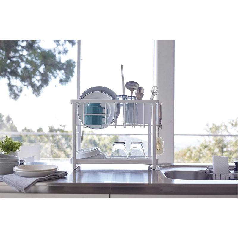 media image for Tower Two-Tier Customizable Dish Rack by Yamazaki 293