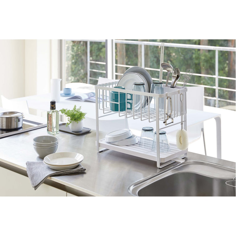 media image for Tower Two-Tier Customizable Dish Rack by Yamazaki 253