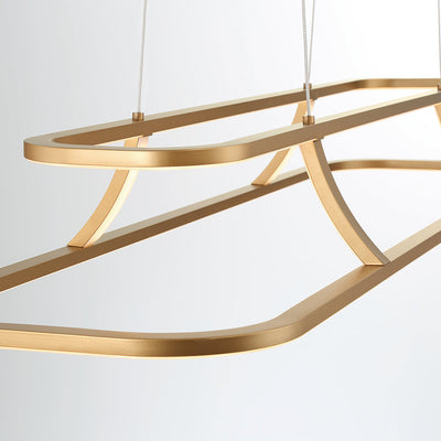 product image for Cadoux 1 light Rectangle Chandelier 4 62