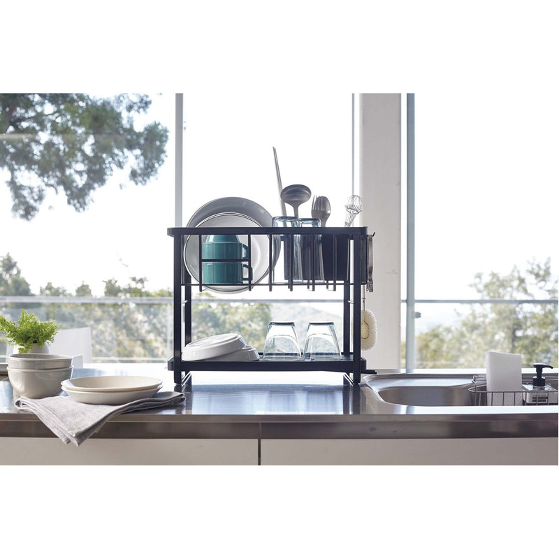 media image for Tower Two-Tier Customizable Dish Rack by Yamazaki 254