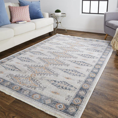 product image for Dunlap Ivory and Blue Rug by BD Fine Roomscene Image 1 89
