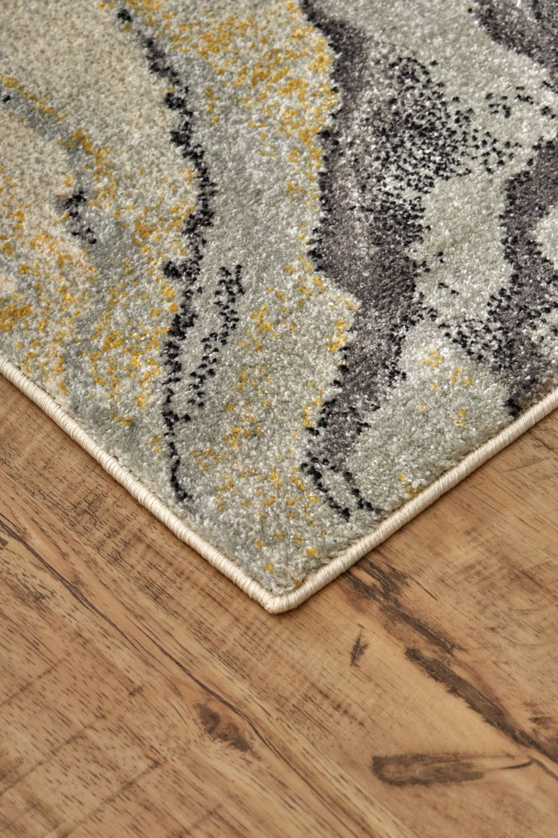 media image for Milania Gray and Yellow Rug by BD Fine Corner Image 1 299