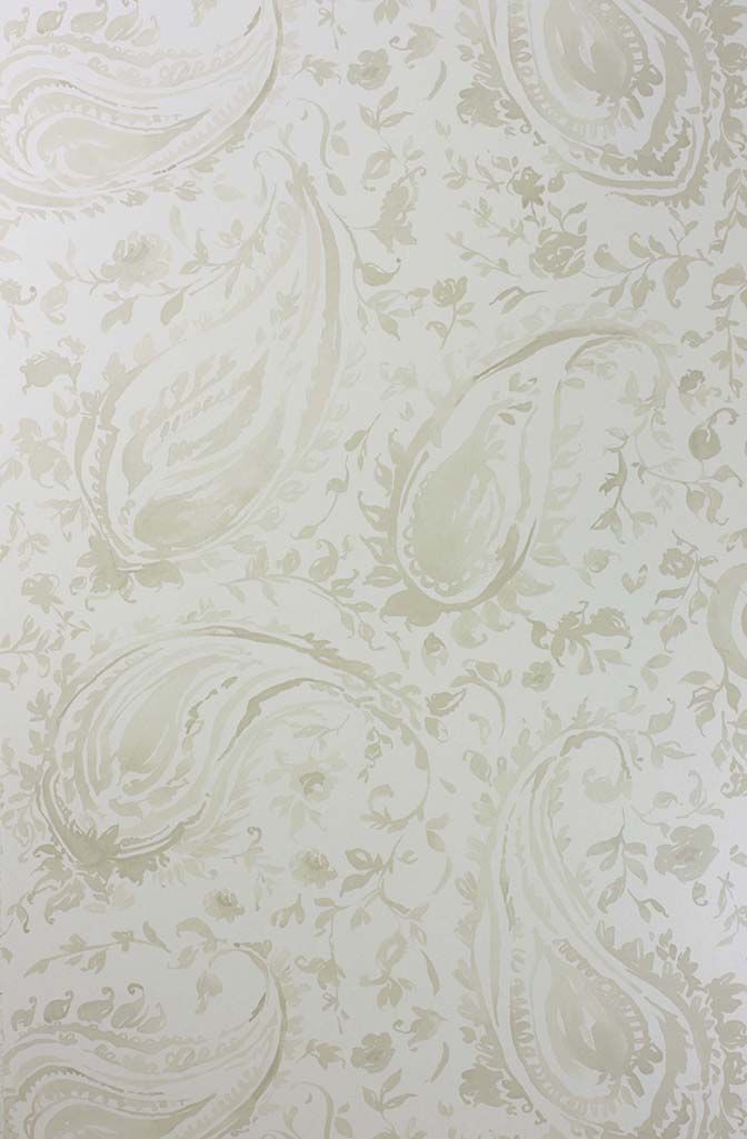 media image for Pamir Wallpaper in silver from the Cathay Collection by Nina Campbell 235