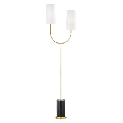 product image of Vesper 2 Light Marble Floor Lamp by Hudson Valley 540