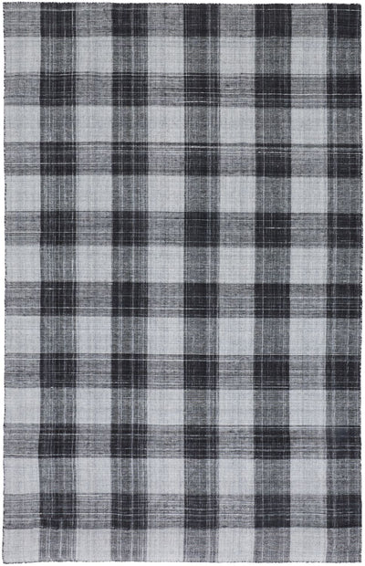 product image of Moya Flatweave Black and Gray Rug by BD Fine Flatshot Image 1 584