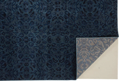 product image for Meera Deep Teal and Ink Blue Rug by BD Fine Fold Image 1 48