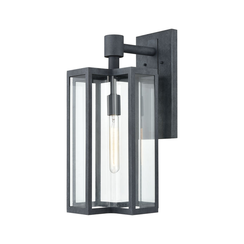 media image for Bianca 1-Light 20 x 12 x 10 Sconce in Aged Zinc with Clear by BD Fine Lighting 230