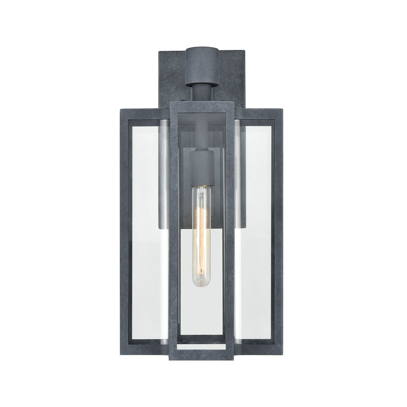 media image for Bianca 1-Light 20 x 12 x 10 Sconce in Aged Zinc with Clear by BD Fine Lighting 285