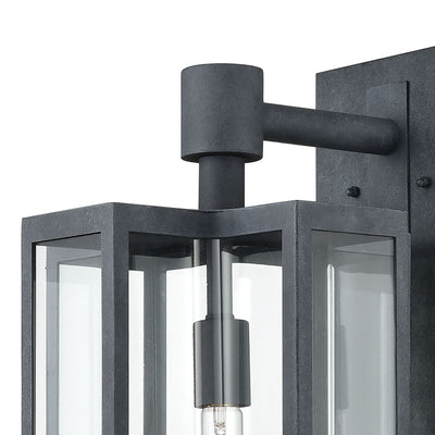product image for Bianca 1-Light 20 x 12 x 10 Sconce in Aged Zinc with Clear by BD Fine Lighting 60