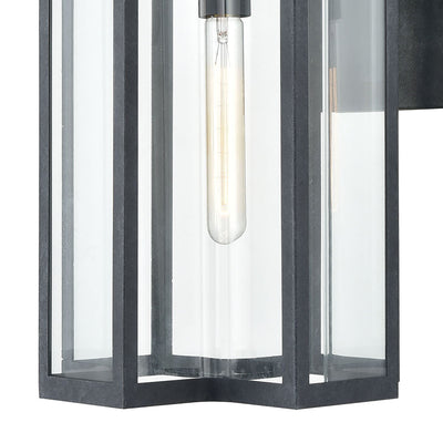 product image for Bianca 1-Light 20 x 12 x 10 Sconce in Aged Zinc with Clear by BD Fine Lighting 3