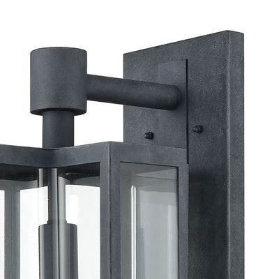 product image for Bianca 1-Light 20 x 12 x 10 Sconce in Aged Zinc with Clear by BD Fine Lighting 28