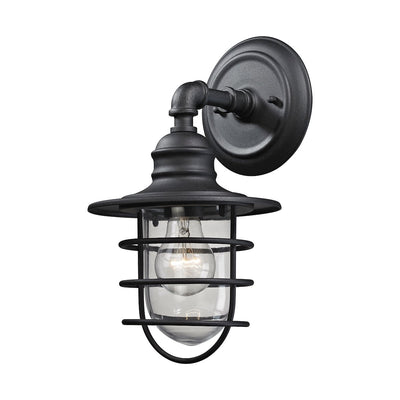product image of Vandon 1-Light Outdoor Wall Lamp in Textured Matte Black by BD Fine Lighting 52