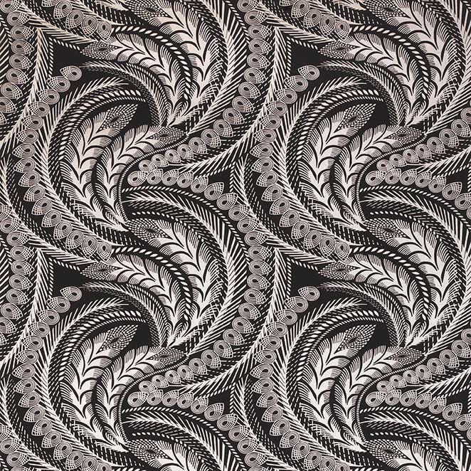 media image for Quill Wallpaper In Black Color 297