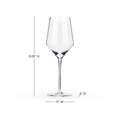 product image for angled crystal chardonnay glasses 6 80