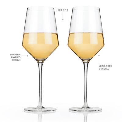product image for angled crystal chardonnay glasses 5 98