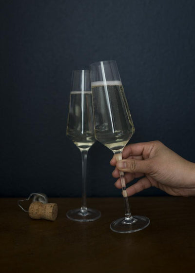 product image for angled crystal champagne flutes 6 85