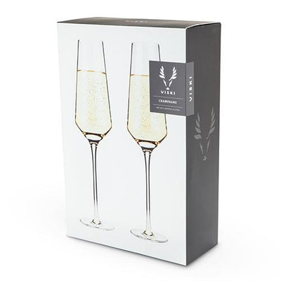 product image for angled crystal champagne flutes 3 12