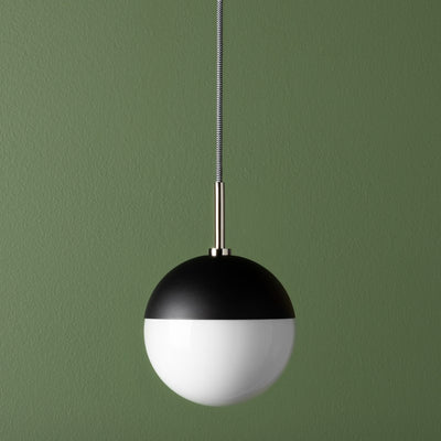 product image for renee 1 light pendant by mitzi h344701 agb bk 6 58