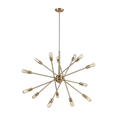 product image of Delphine 14 Chandelier in Satin Brass 522