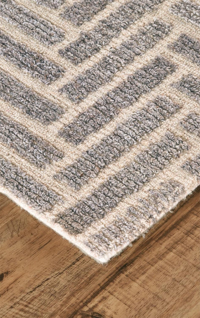 product image for Palatez Hand Tufted Gray and Ivory Rug by BD Fine Corner Image 1 79